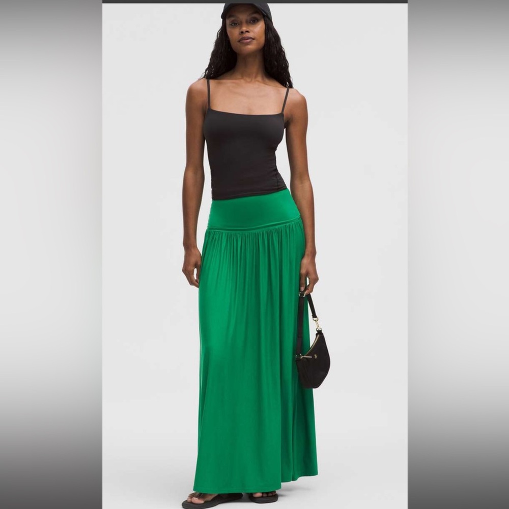 LULULEMON 2-IN-1 Maxi Dress Raceway Green SZ Medium